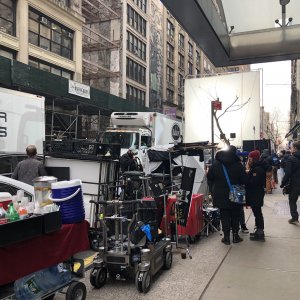 The Politician Production Photos - Shooting in NYC 1-23-2020