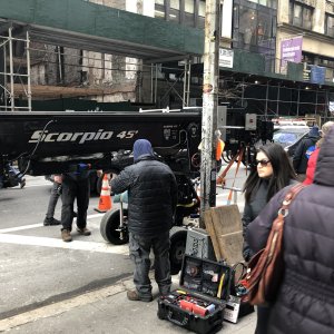 The Politician Production Photos - Shooting in NYC 1-23-2020