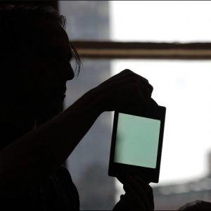 Jon Firestone Looking at Filter in StudentFilmmakers Studio