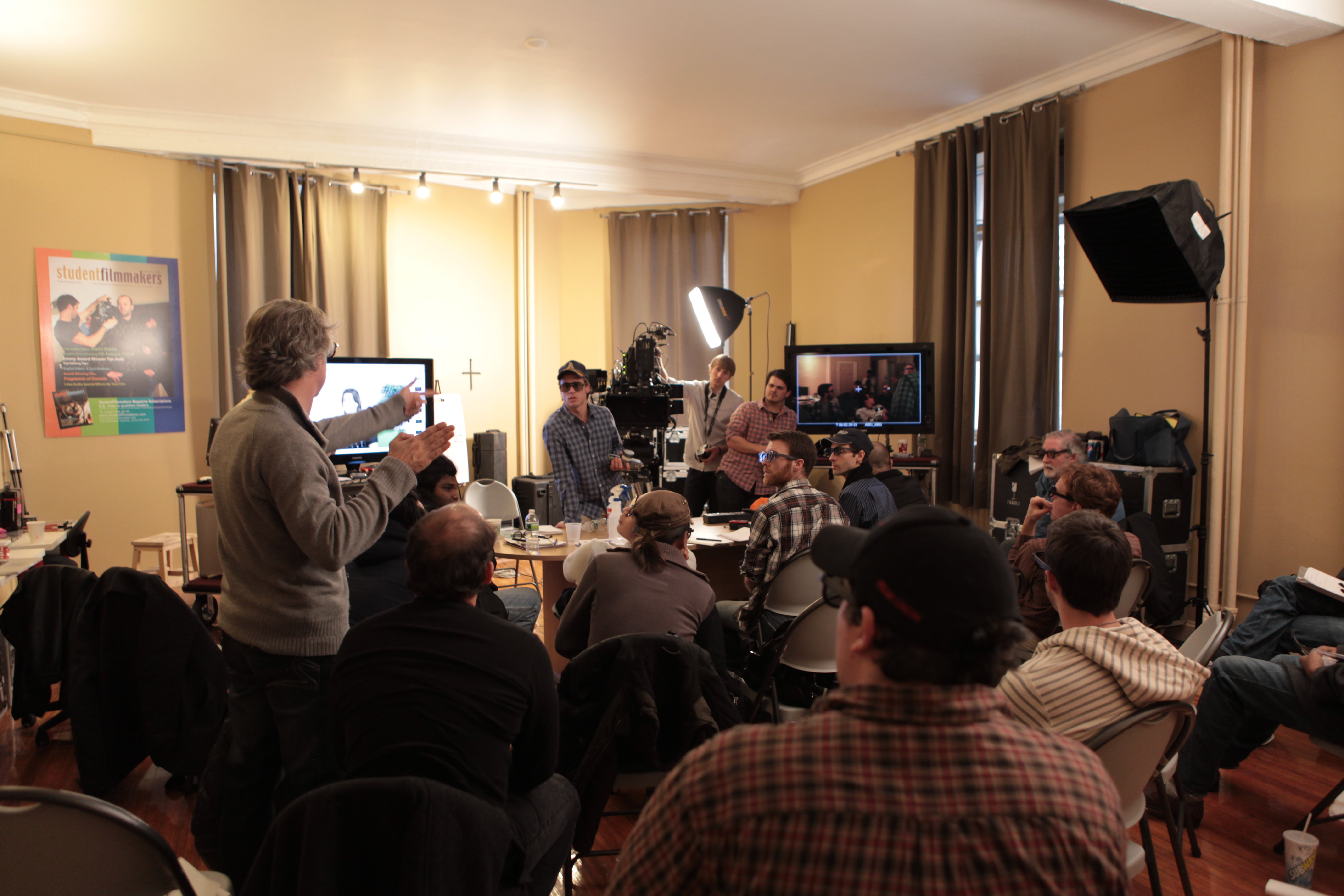 Rex Mets Teaching 3D Student Filmmakers.JPG