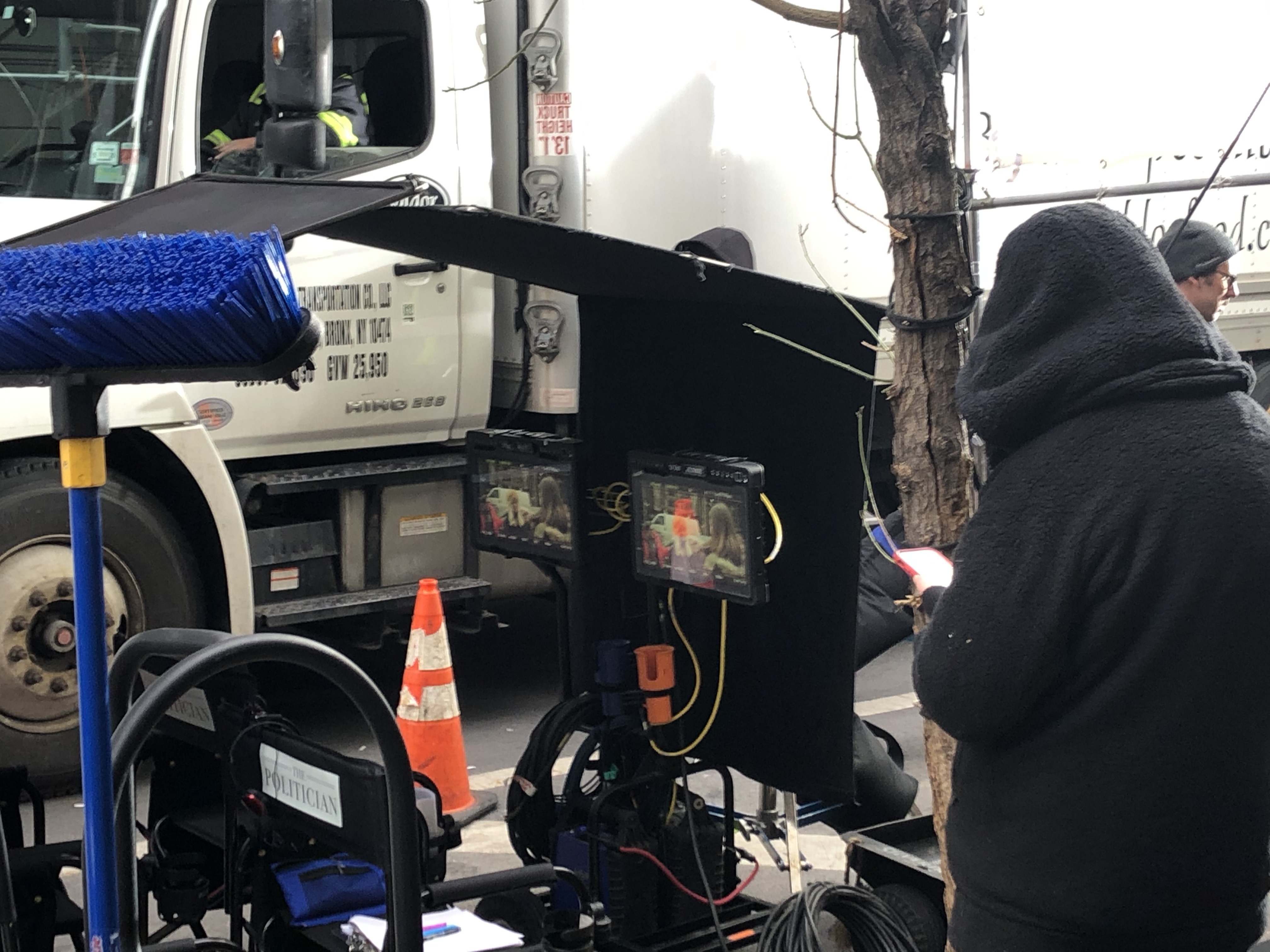 The Politician Production Photos - Shooting in NYC 1-23-2020