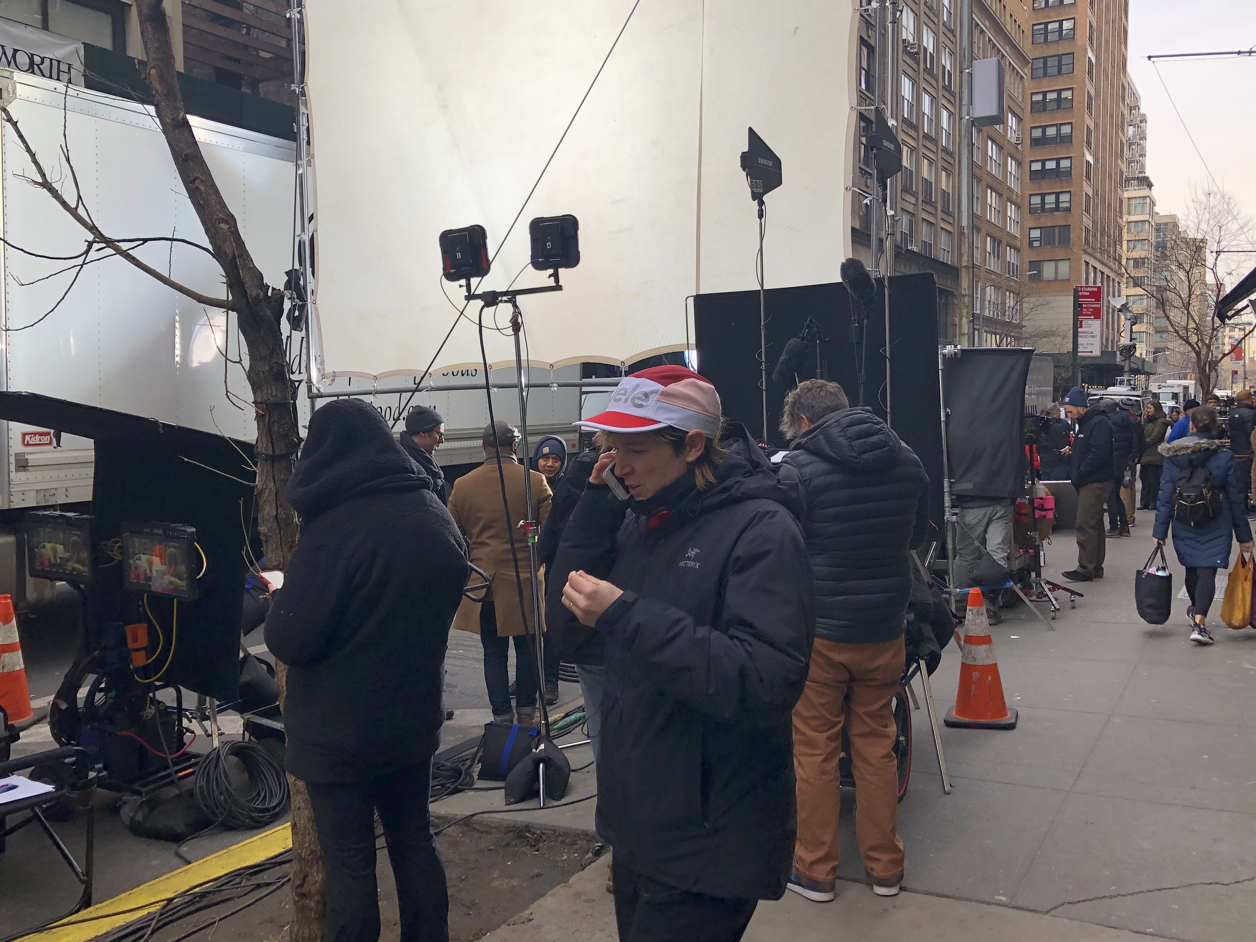 The Politician Production Photos - Shooting in NYC 1-23-2020