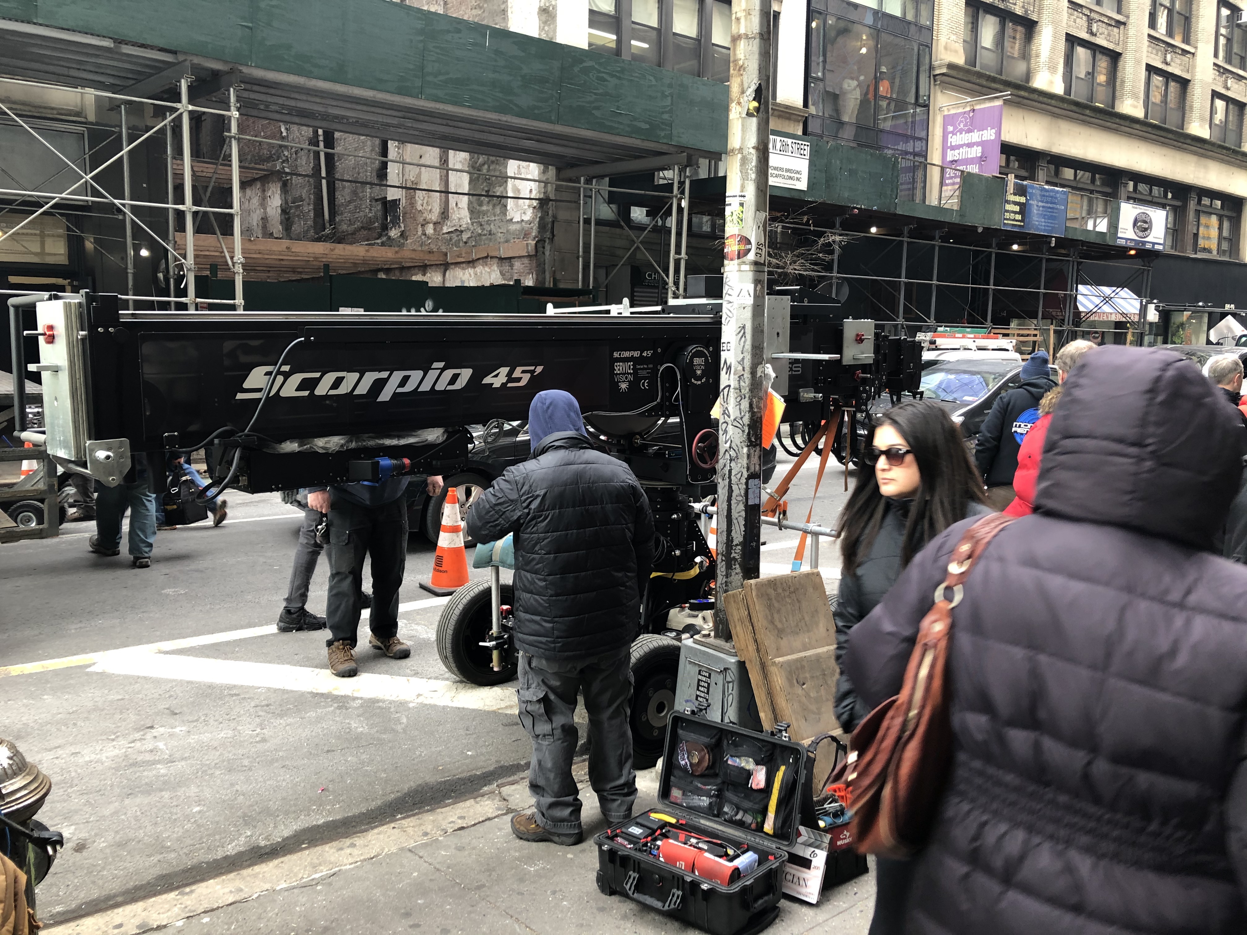 The Politician Production Photos - Shooting in NYC 1-23-2020